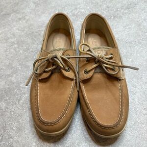 Sporty Boat Shoes in leather size women’s 7.5